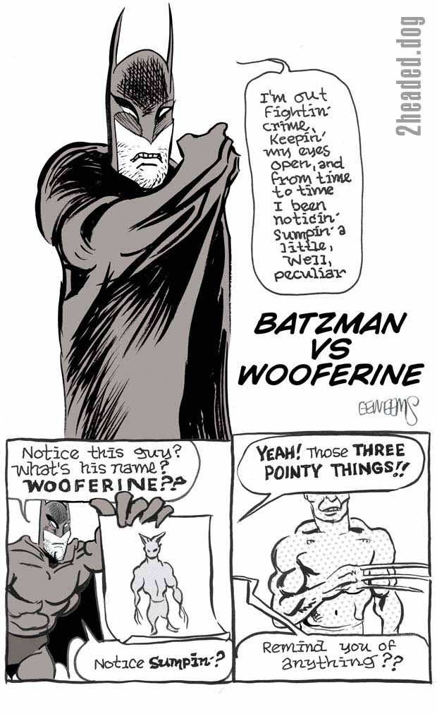 Batzman vs Wooferine Page 1