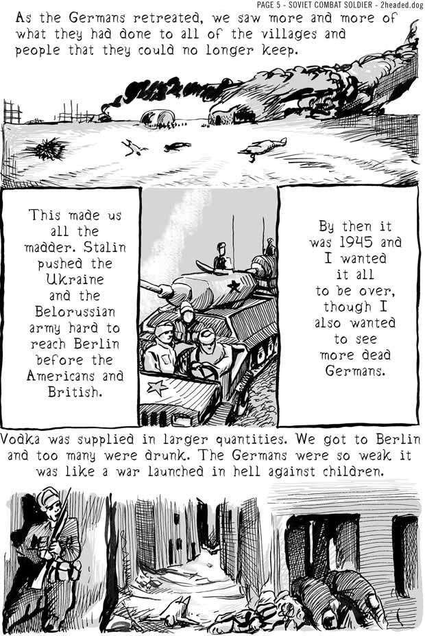Soviet Combat Soldier Comic Book Page 5