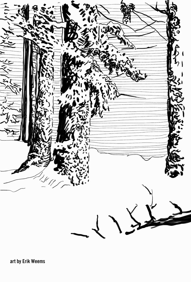 Winter page form the comic book winter