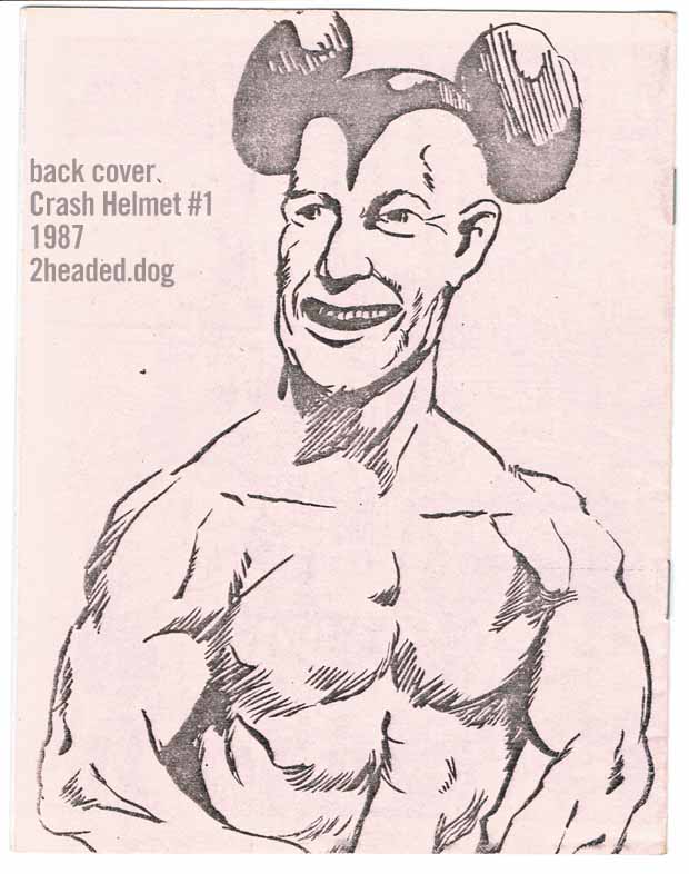 Crash Helmet Mouse Ears Back Cover art 1987