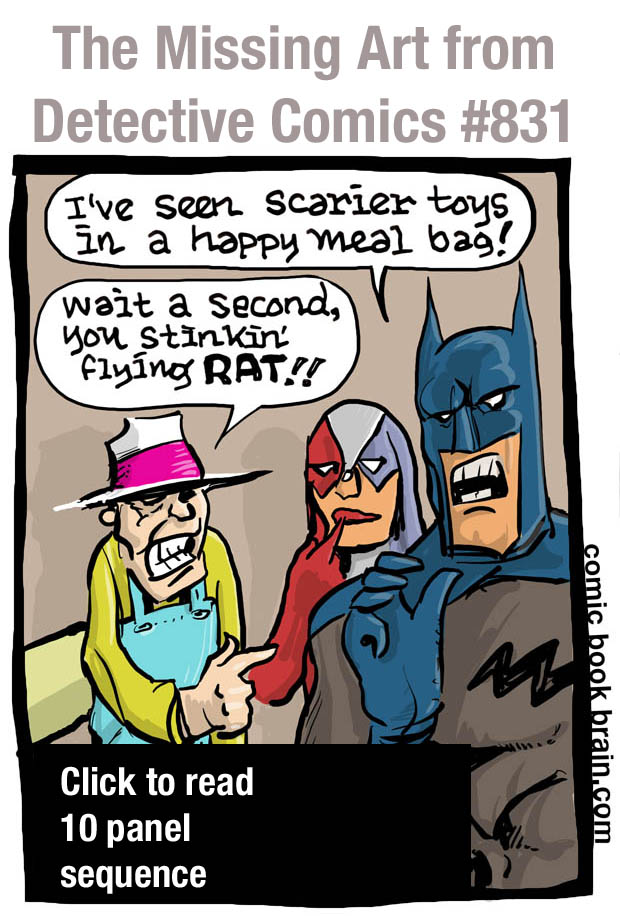 The missing art from Detective Comics 831 Parody