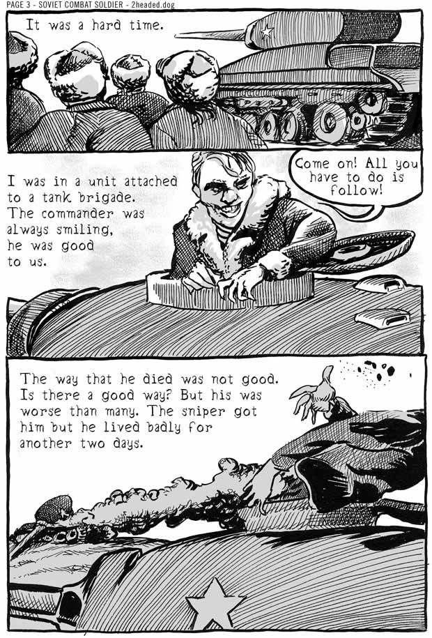 Soviet Combat Soldier Comic Book Page 3