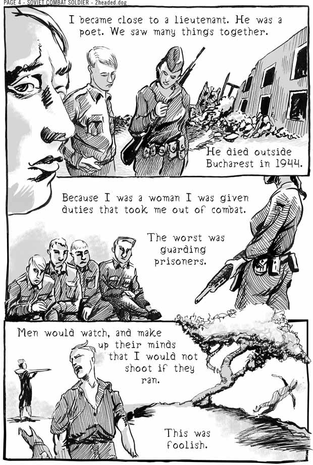 Soviet Combat Soldier Comic Book Page 4